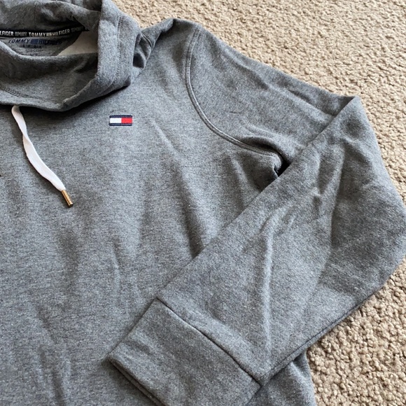 Tommy Hilfiger Sport Grey Cowl Neck Sweatshirt - Picture 3 of 5